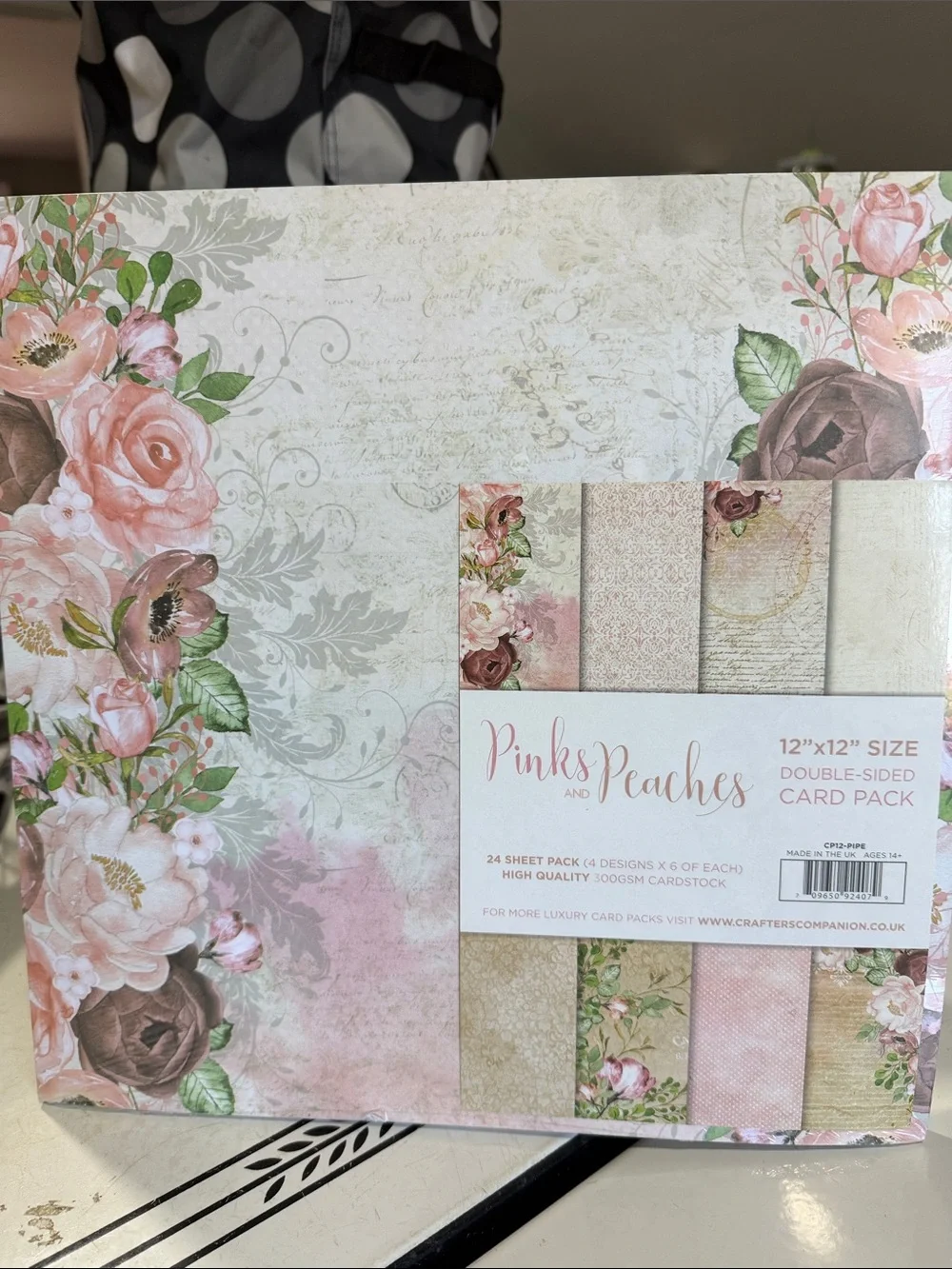 Crafters Companion Pinks and Peaches Card Pack